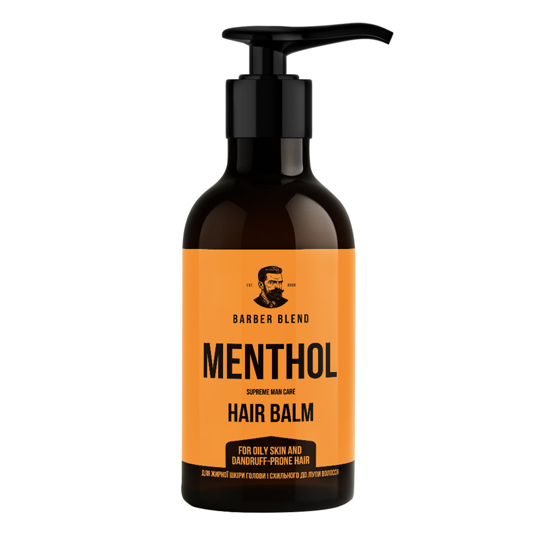 Бальзам для жирної шкіри голови і схильного до лупи волосся Menthol Barber Blend